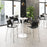 Zuo Modern Ace BarStool Set of 2, Black/Silver
