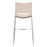 Zuo Modern Ace BarStool Set of 2, Light Pink/Silver