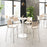 Zuo Modern Ace BarStool Set of 2, Light Pink/Silver