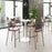 Zuo Modern Ace BarStool Set of 2, Brown/Walnut