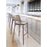 Zuo Modern Ace BarStool Set of 2, Brown/Walnut