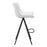 Zuo Modern Aki BarStool Set of 2, White/Black