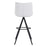 Zuo Modern Aki BarStool Set of 2, White/Black