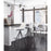 Zuo Modern Aki BarStool Set of 2, White/Black