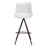 Zuo Modern Aki BarStool Set of 2, White/Walnut