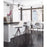 Zuo Modern Aki BarStool Set of 2, White/Walnut