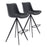 Zuo Modern Aki BarStool Set of 2, Black - 101289