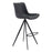 Zuo Modern Aki BarStool Set of 2, Black
