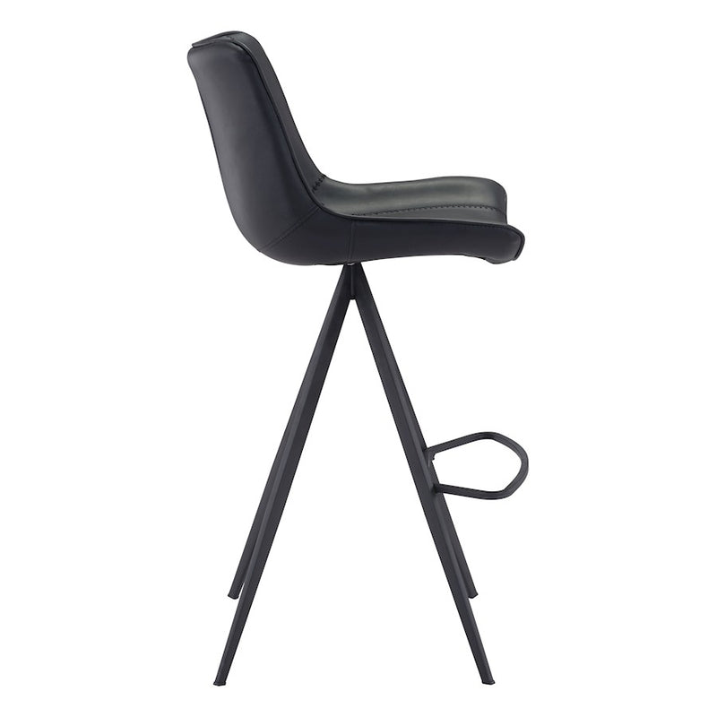 Zuo Modern Aki BarStool Set of 2, Black
