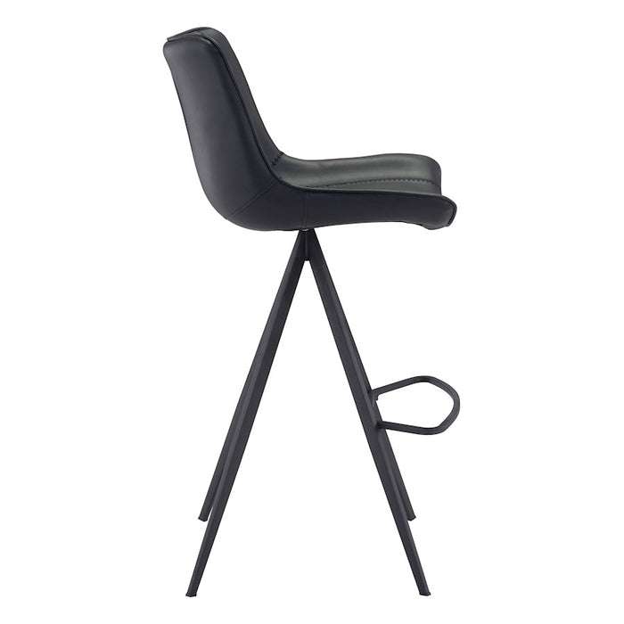 Zuo Modern Aki BarStool Set of 2, Black