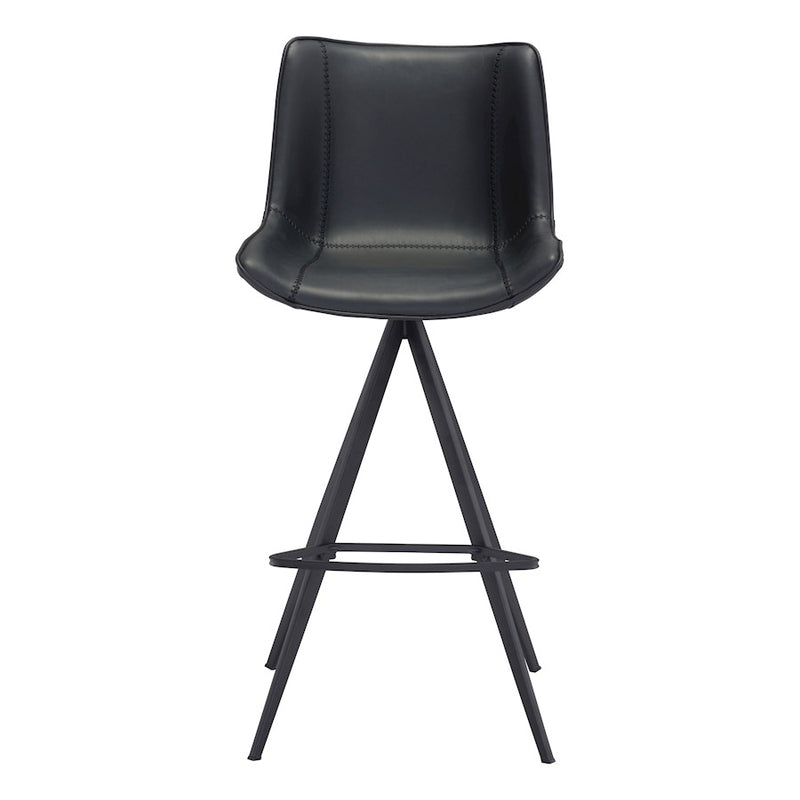 Zuo Modern Aki BarStool Set of 2, Black