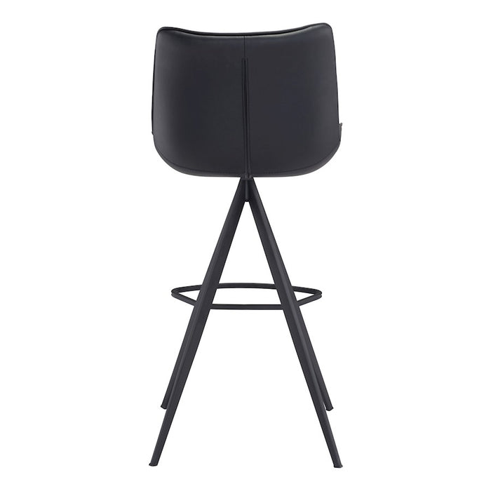 Zuo Modern Aki BarStool Set of 2, Black