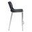 Zuo Modern Ace Counter Stool Set of 2, Black/Silver