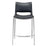 Zuo Modern Ace Counter Stool Set of 2, Black/Silver
