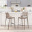 Zuo Modern Ace Counter Stool Set of 2, Brown/Walnut