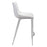 Zuo Modern Magnus Counter Stool Set of 2, White/Silver