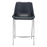 Zuo Modern Magnus Counter Stool Set of 2, Black/Silver