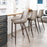 Zuo Modern Magnus Counter Stool Set of 2, Brown/Walnut