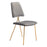 Zuo Modern Chloe Dining Chair Set of 2, Gray/Gold