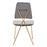 Zuo Modern Chloe Dining Chair Set of 2, Gray/Gold