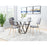 Zuo Modern Chloe Dining Chair Set of 2, Gray/Gold