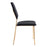 Zuo Modern Chloe Dining Chair Set of 2, Black/Gold