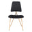 Zuo Modern Chloe Dining Chair Set of 2, Black/Gold