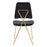 Zuo Modern Chloe Dining Chair Set of 2, Black/Gold
