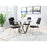 Zuo Modern Chloe Dining Chair Set of 2, Black/Gold