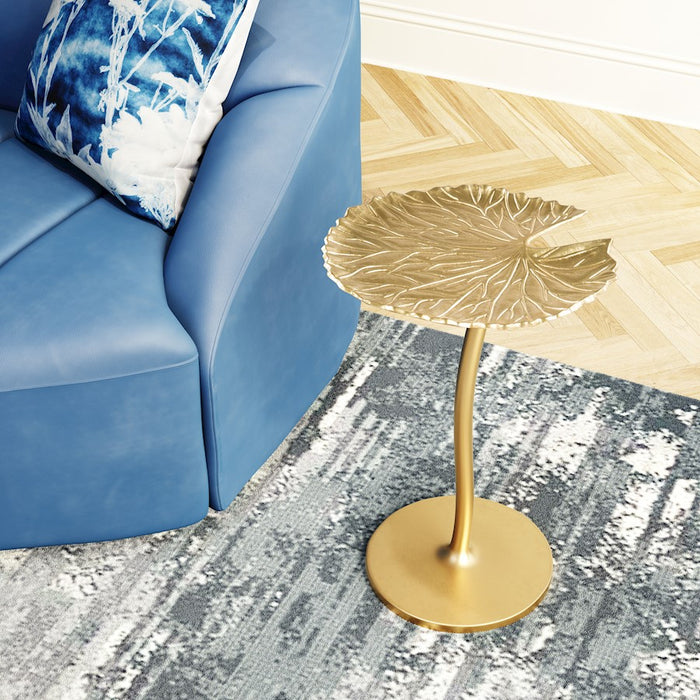 Zuo Modern Lily Side Table, Gold