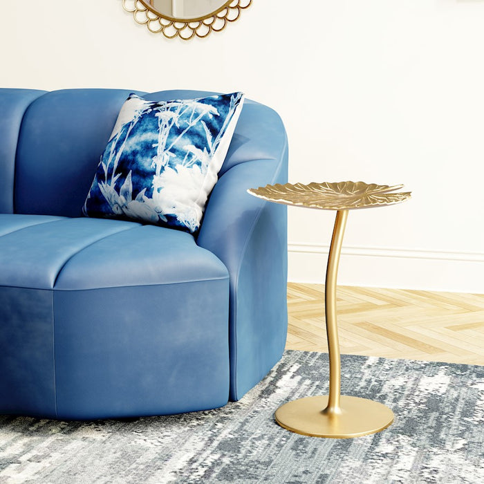 Zuo Modern Lily Side Table, Gold