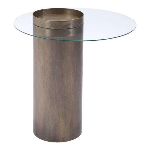 Zuo Modern Emi End Table, Antique Bronze