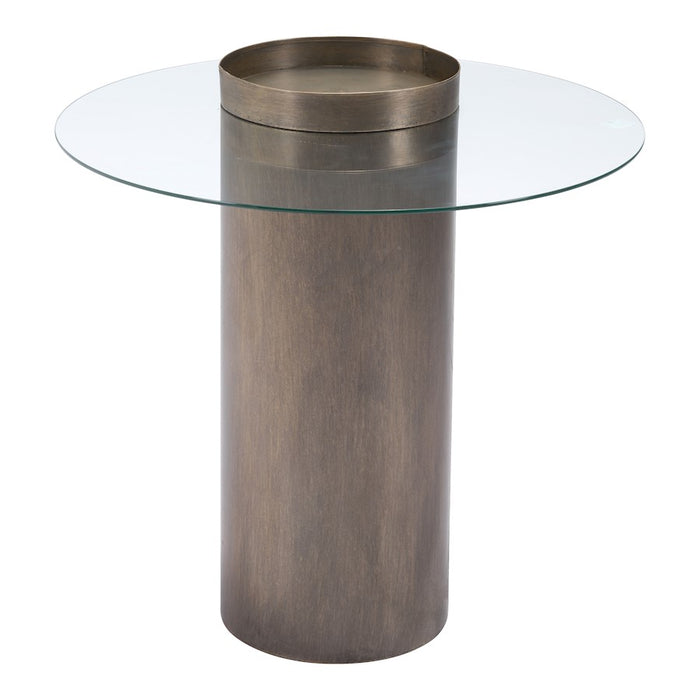 Zuo Modern Emi End Table, Antique Bronze