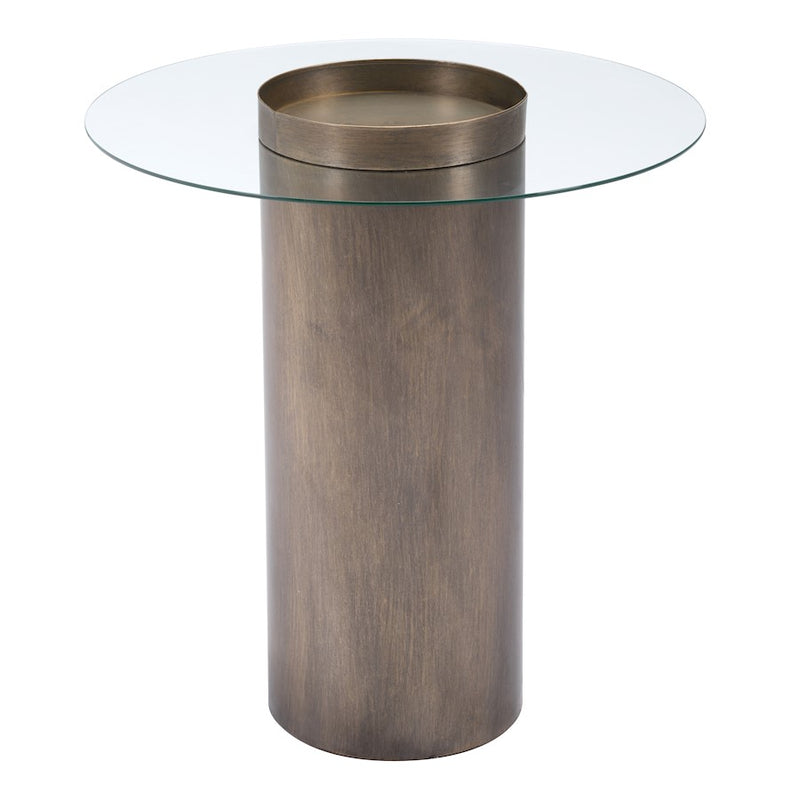 Zuo Modern Emi End Table, Antique Bronze