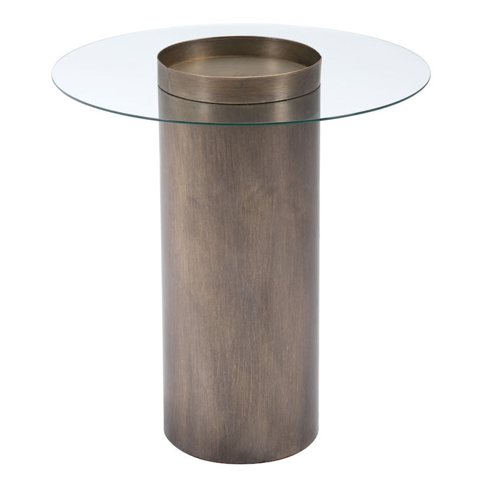 Zuo Modern Emi End Table, Antique Bronze