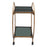 Zuo Modern Arc Bar Cart, Brass/Black