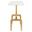 Zuo Modern Clement Side Table, White/Gold