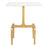 Zuo Modern Clement Side Table, White/Gold