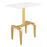 Zuo Modern Clement Side Table, White/Gold