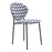 Zuo Modern Clyde Dining Chair Set of 2, Geometric Print/Black