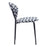 Zuo Modern Clyde Dining Chair Set of 2, Geometric Print/Black