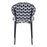 Zuo Modern Clyde Dining Chair Set of 2, Geometric Print/Black