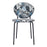 Zuo Modern Clyde Dining Chair Set of 2, Leaf Print/Black