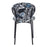 Zuo Modern Clyde Dining Chair Set of 2, Leaf Print/Black