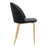 Zuo Modern Cozy Dining Chair Set of 2, Black/Gold