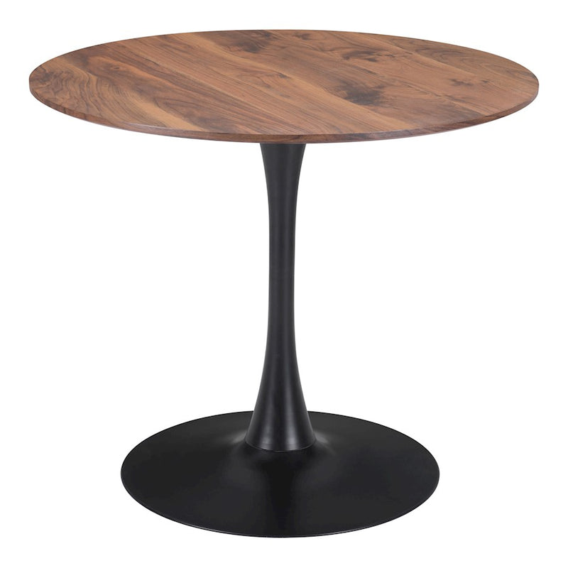 Zuo Modern Opus Dining Table, Brown/Black