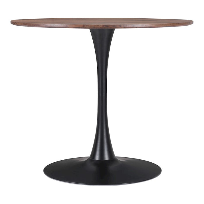 Zuo Modern Opus Dining Table, Brown/Black