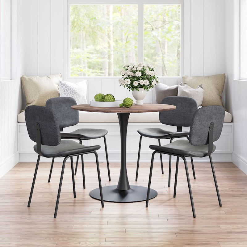 Zuo Modern Opus Dining Table, Brown/Black