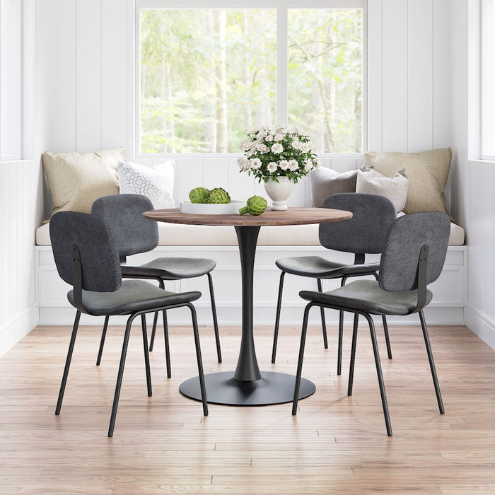 Zuo Modern Opus Dining Table, Brown/Black