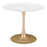 Zuo Modern Opus Dining Table, White/Gold